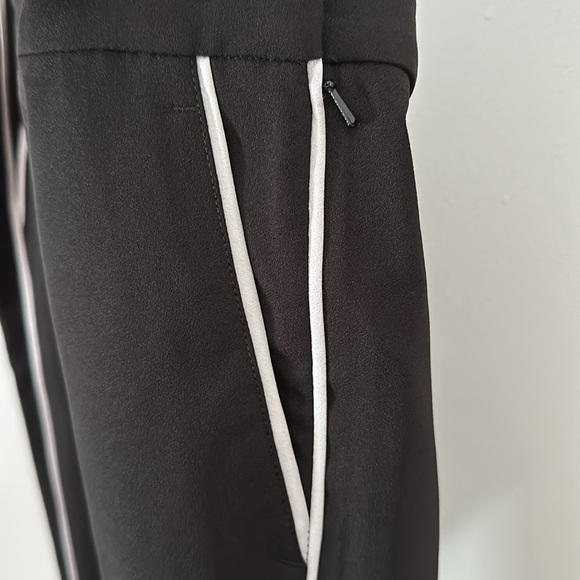 NWOT - Banana Republic Crop Dress Pant with White Stripe - Picture 5 of 8